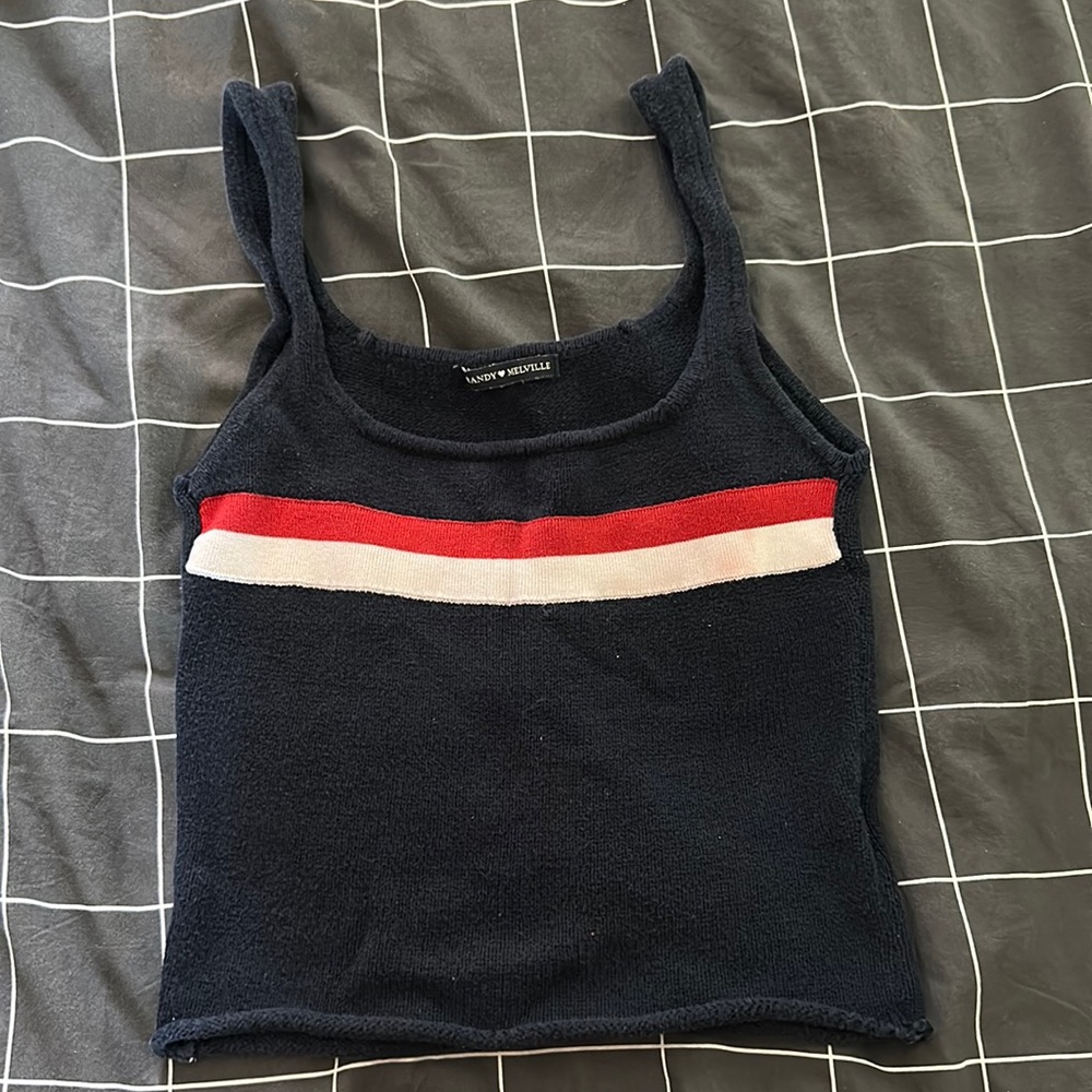 blue crop top